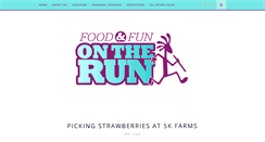 Desktop Screenshot of foodandfunontherun.com